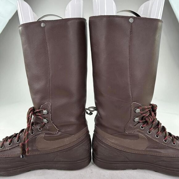 Nike Storm Warrior Rain Boots US 7.5 Brown Fleece Lined Lace-Up Boot - Picture 12 of 14